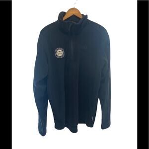 Helly Hansen 1/4 zip navy blue boat club performance fleece in Sz XL preppy